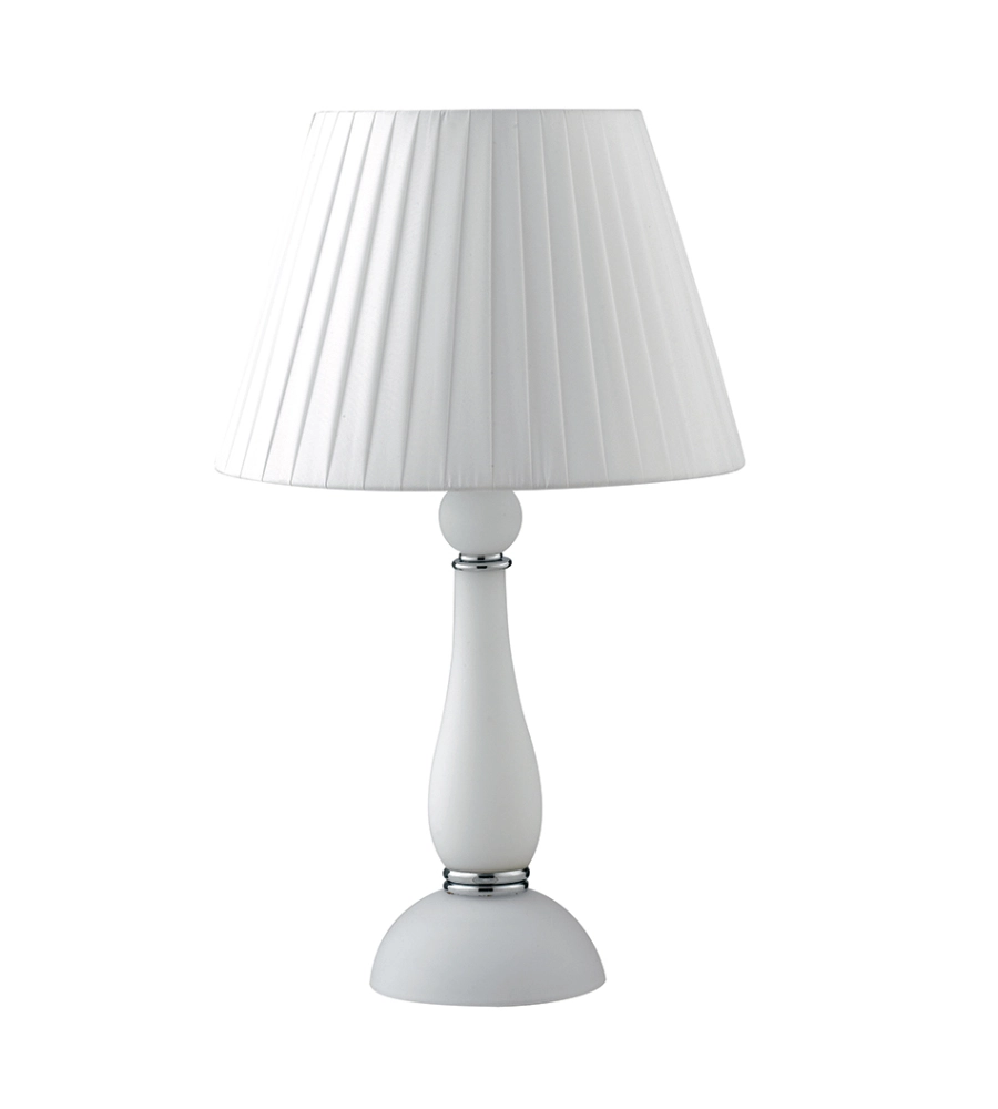 Lampada da tavolo "alfiere" bianco 32x54 cm, max 60w